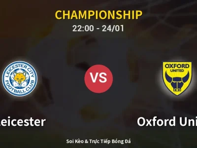 Soi Kèo Leicester vs Oxford United – 22:00 24/01 | Nhận Định, Dự Đoán Tỷ Số