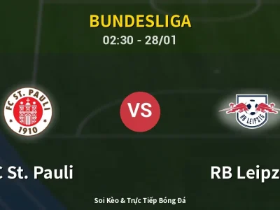 Kết Quả: FC St. Pauli 1-1 RB Leipzig – Highlight & Bàn Thắng | Bundesliga