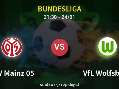 Soi Kèo FSV Mainz 05 vs VfL Wolfsburg – 21:30 24/01 | Nhận Định, Dự Đoán Tỷ Số