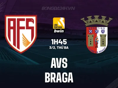 AVS vs Braga: Thảm họa trụ hạng đối đầu Top 4, dự đoán kết quả sốc?