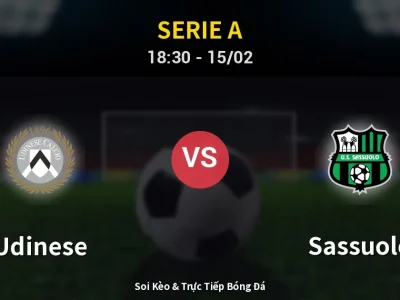 Kết Quả: Udinese 1-2 Sassuolo – Highlight & Bàn Thắng | Serie A