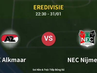 Soi Kèo AZ Alkmaar vs NEC Nijmegen – 22:30 31/01 | Nhận Định, Dự Đoán Tỷ Số