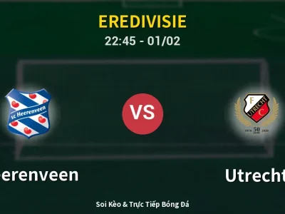 Soi Kèo Heerenveen vs Utrecht – 22:45 01/02 | Nhận Định, Dự Đoán Tỷ Số