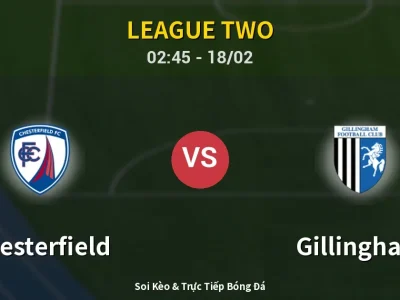 Kết Quả: Chesterfield 1-0 Gillingham – Highlight & Bàn Thắng | League Two