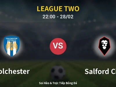 Soi Kèo Colchester vs Salford City – 22:00 28/02 | Nhận Định, Dự Đoán Tỷ Số