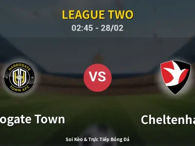 Kết Quả: Harrogate Town 1-1 Cheltenham – Highlight & Bàn Thắng | League Two