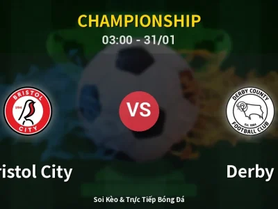 Kết Quả: Bristol City 0-5 Derby – Highlight & Bàn Thắng | Championship