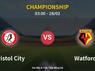 Kết Quả: Bristol City 1-2 Watford – Highlight & Bàn Thắng | Championship