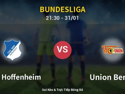 🔴 Trực Tiếp: 1899 Hoffenheim 0-0 Union Berlin – Link Xem Bundesliga (Full HD)
