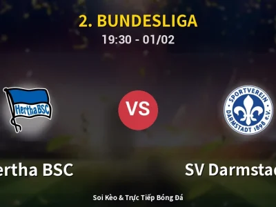 🔴 Trực Tiếp: Hertha BSC 2-1 SV Darmstadt 98 – Link Xem 2. Bundesliga (Full HD)