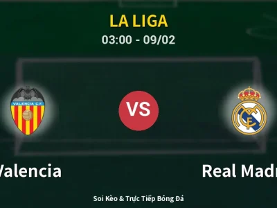 Kết Quả: Valencia 0-2 Real Madrid – Highlight & Bàn Thắng | La Liga