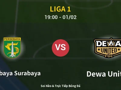 🔴 Trực Tiếp: Persebaya Surabaya 2-1 Dewa United – Link Xem Liga 1 (Full HD)