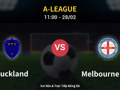 Kết Quả: Auckland 3-0 Melbourne City – Highlight & Bàn Thắng | A-League