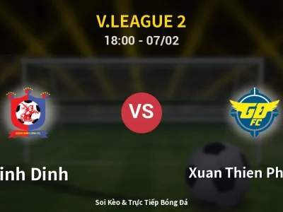 Kết Quả: Binh Dinh 2-0 Xuan Thien Phu Tho – Highlight & Bàn Thắng | V.League 2