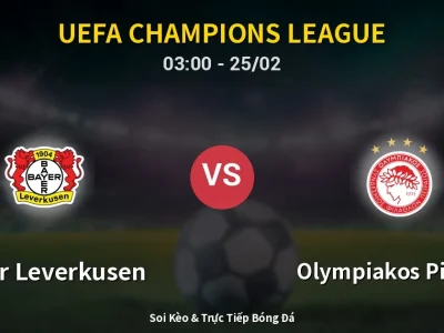 Kết Quả: Bayer Leverkusen 0-0 Olympiakos Piraeus – Highlight & Bàn Thắng | UEFA Champions League