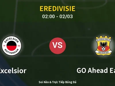 Kết Quả: Excelsior 0-1 GO Ahead Eagles – Highlight & Bàn Thắng | Eredivisie