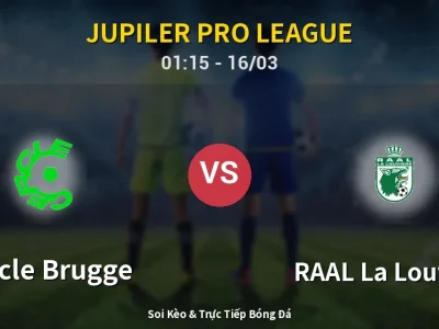 🔴 Trực Tiếp: Cercle Brugge 0-1 RAAL La Louvière – Link Xem Jupiler Pro League (Full HD)