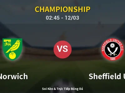 Kết Quả: Norwich 2-1 Sheffield Utd – Highlight & Bàn Thắng | Championship