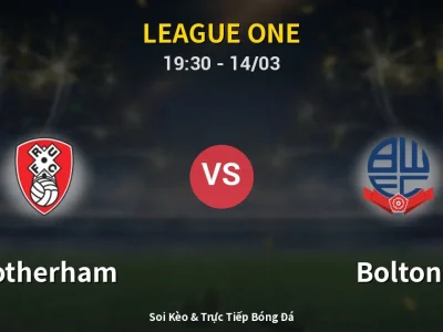 Kết Quả: Rotherham 2-2 Bolton – Highlight & Bàn Thắng | League One