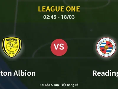 Kết Quả: Burton Albion 1-2 Reading – Highlight & Bàn Thắng | League One