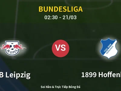 Kết Quả: RB Leipzig 5-0 1899 Hoffenheim – Highlight & Bàn Thắng | Bundesliga