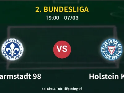 Kết Quả: SV Darmstadt 98 2-0 Holstein Kiel – Highlight & Bàn Thắng | 2. Bundesliga