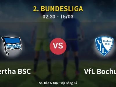 Kết Quả: Hertha BSC 1-1 VfL Bochum – Highlight & Bàn Thắng | 2. Bundesliga