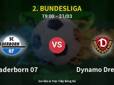 Kết Quả: SC Paderborn 07 2-1 Dynamo Dresden – Highlight & Bàn Thắng | 2. Bundesliga