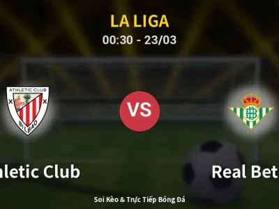 Kết Quả: Athletic Club 2-1 Real Betis – Highlight & Bàn Thắng | La Liga
