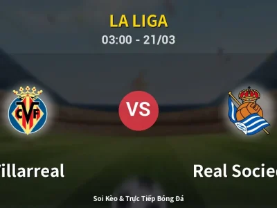 Kết Quả: Villarreal 3-1 Real Sociedad – Highlight & Bàn Thắng | La Liga