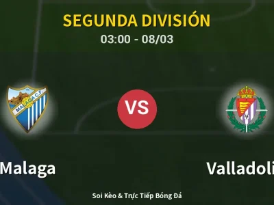 Kết Quả: Malaga 3-3 Valladolid – Highlight & Bàn Thắng | Segunda División