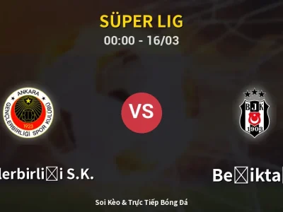Kết Quả: Gençlerbirliği S.K. 0-2 Beşiktaş – Highlight & Bàn Thắng | Süper Lig