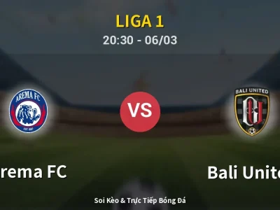 🔴 Trực Tiếp: Arema FC 1-3 Bali United – Link Xem Liga 1 (Full HD)
