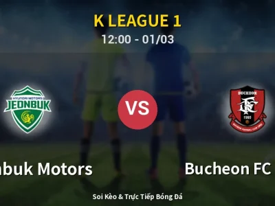 Kết Quả: Jeonbuk Motors 2-3 Bucheon FC 1995 – Highlight & Bàn Thắng | K League 1