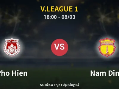 Kết Quả: Pho Hien 0-1 Nam Dinh – Highlight & Bàn Thắng | V.League 1