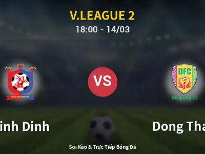 Soi Kèo Binh Dinh vs Dong Thap – 18:00 14/03 | Nhận Định, Dự Đoán Tỷ Số