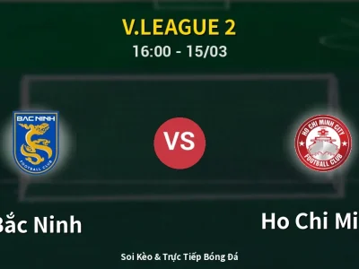 🔴 Trực Tiếp: Bắc Ninh 2-2 Ho Chi Minh – Link Xem V.League 2 (Full HD)