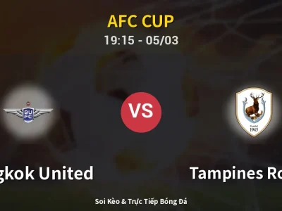 Kết Quả: Bangkok United 2-1 Tampines Rovers – Highlight & Bàn Thắng | AFC Cup
