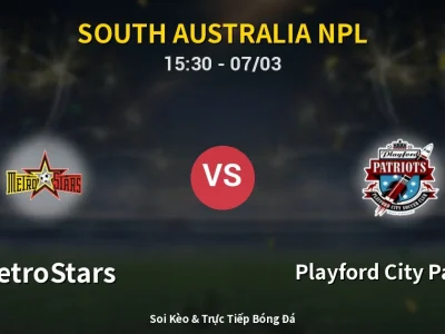 Kết Quả: MetroStars 1-3 Playford City Patriots – Highlight & Bàn Thắng | South Australia NPL
