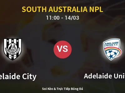 Soi Kèo Adelaide City vs Adelaide United II – 11:00 14/03 | Nhận Định, Dự Đoán Tỷ Số