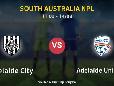 Soi Kèo Adelaide City vs Adelaide United II – 11:00 14/03 | Nhận Định, Dự Đoán Tỷ Số
