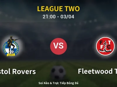 🔴 Trực Tiếp: Bristol Rovers 1-0 Fleetwood Town – Link Xem League Two (Full HD)
