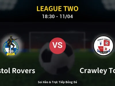 Soi Kèo Bristol Rovers vs Crawley Town – 18:30 11/04 | Nhận Định, Dự Đoán Tỷ Số
