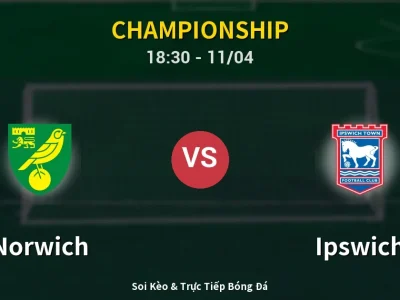 Soi Kèo Norwich vs Ipswich – 18:30 11/04 | Nhận Định, Dự Đoán Tỷ Số