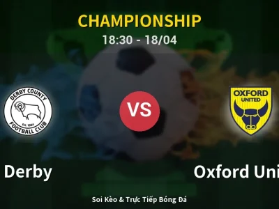 Soi Kèo Derby vs Oxford United – 18:30 18/04 | Nhận Định, Dự Đoán Tỷ Số