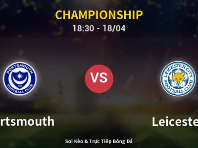 Soi Kèo Portsmouth vs Leicester – 18:30 18/04 | Nhận Định, Dự Đoán Tỷ Số