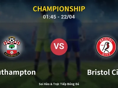 Kết Quả: Southampton 2-2 Bristol City – Highlight & Bàn Thắng | Championship