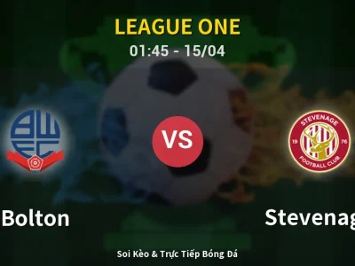 Kết Quả: Bolton 5-1 Stevenage – Highlight & Bàn Thắng | League One