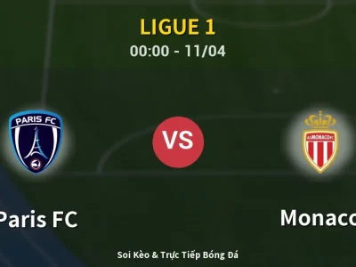 🔴 Trực Tiếp: Paris FC 4-1 Monaco – Link Xem Ligue 1 (Full HD)