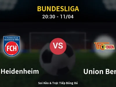 Soi Kèo 1. FC Heidenheim vs Union Berlin – 20:30 11/04 | Nhận Định, Dự Đoán Tỷ Số